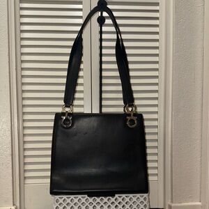 Salvatore Ferragamo Shoulder Bag with Silver Hardware